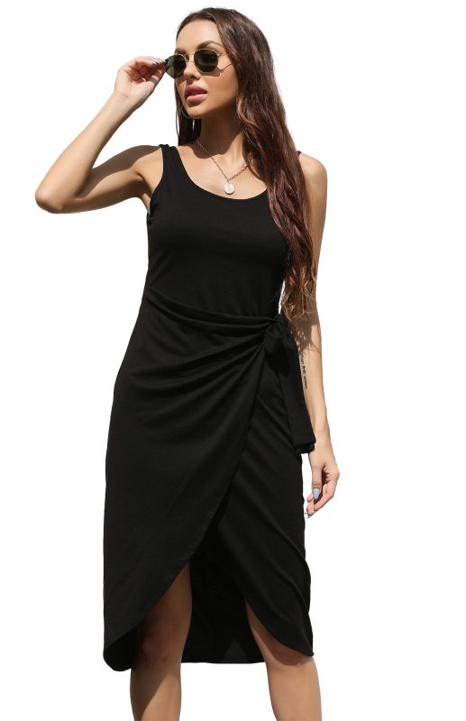 Eco-friendly Women's Fashion Trend Sleeveless Dress