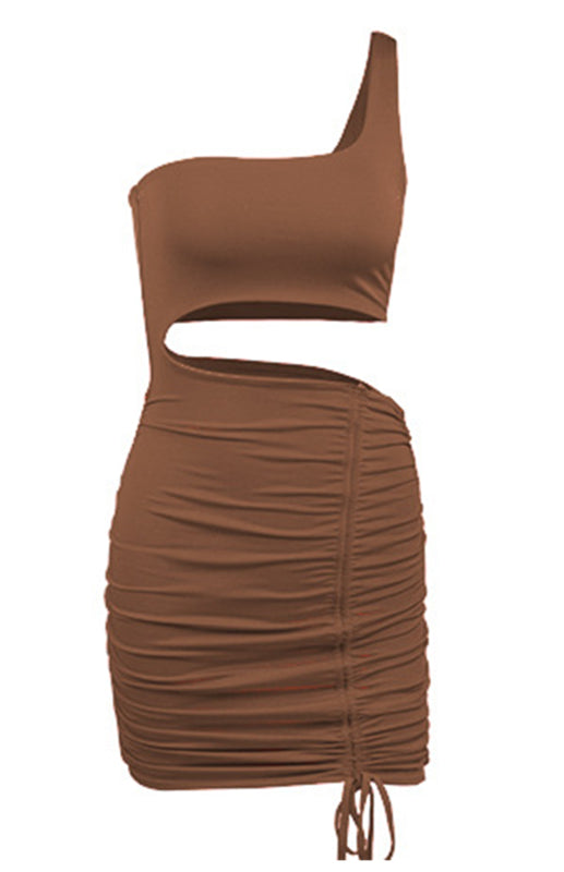 Eco-friendly Ladies' Sexy Lace-Up Hollow Out Hip Dress