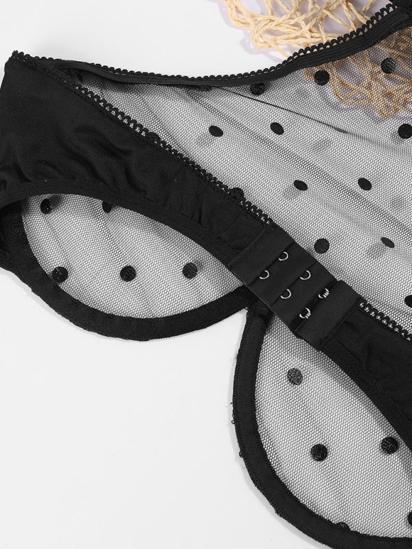 New Bra Sexy Bra Transparent Perspective Sequins Underwear Set