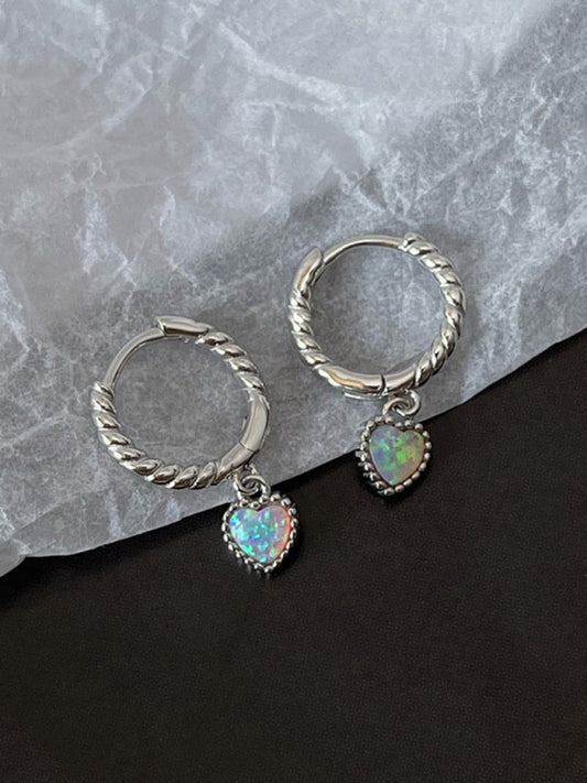 Eco-friendly New love pendant twist earrings, elegant, compact and fashionable earrings