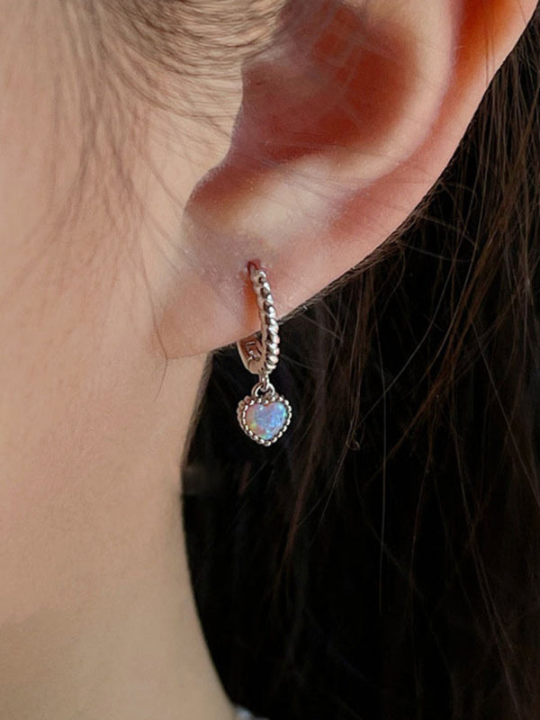 Eco-friendly New love pendant twist earrings, elegant, compact and fashionable earrings