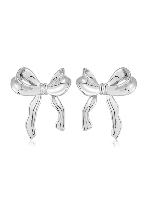 Eco-friendly New bow earrings, high-end personalized earrings