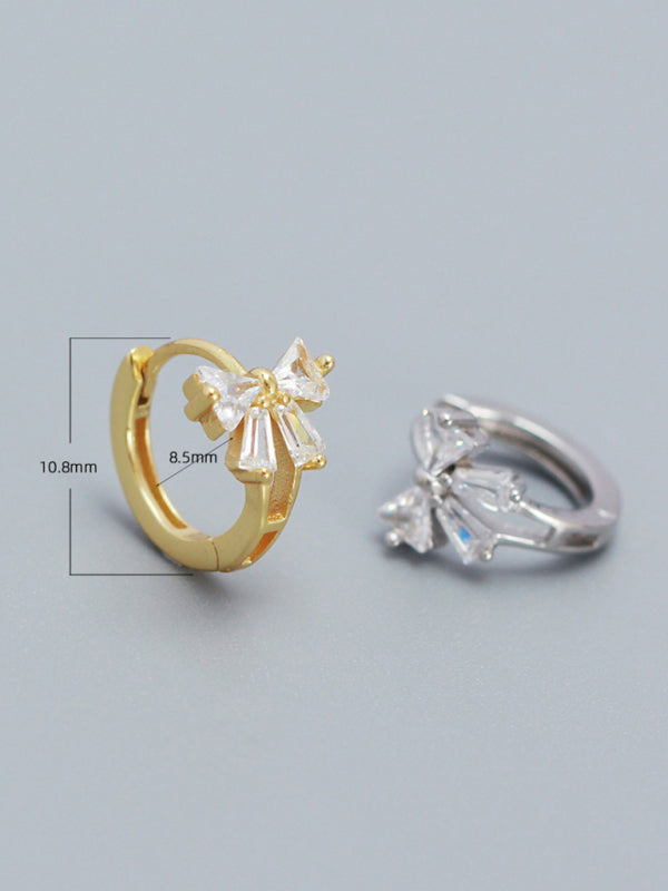Eco-friendly Women's Exquisite and Cute Bow Heart Shape Earrings