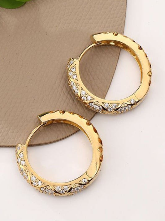 Eco-friendly Rhombus artificial gemstone earrings