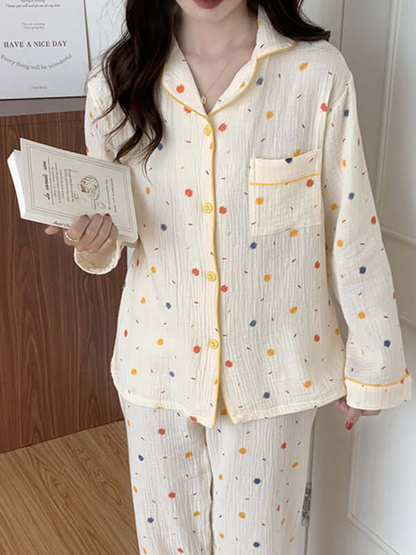 Eco-friendly Cotton Long Sleeve Pajama