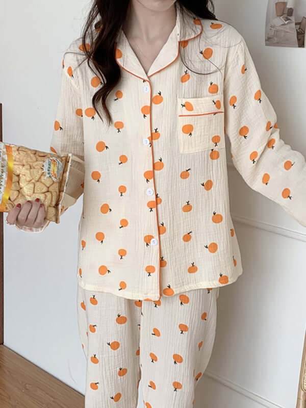 Eco-friendly Cotton Long Sleeve Pajama