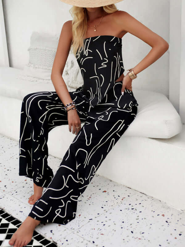 Eco-friendly Women's New Style Elegant Fashion Printed Vacation Suit