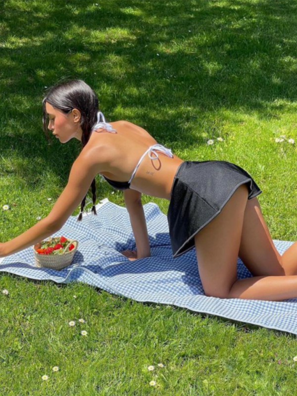 Eco-friendly New women's sexy strappy skirt three-piece bikini