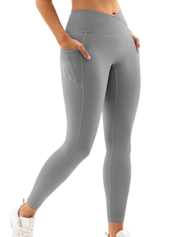 Eco-friendly Women's High Waist Hip Pocket Yoga Pants