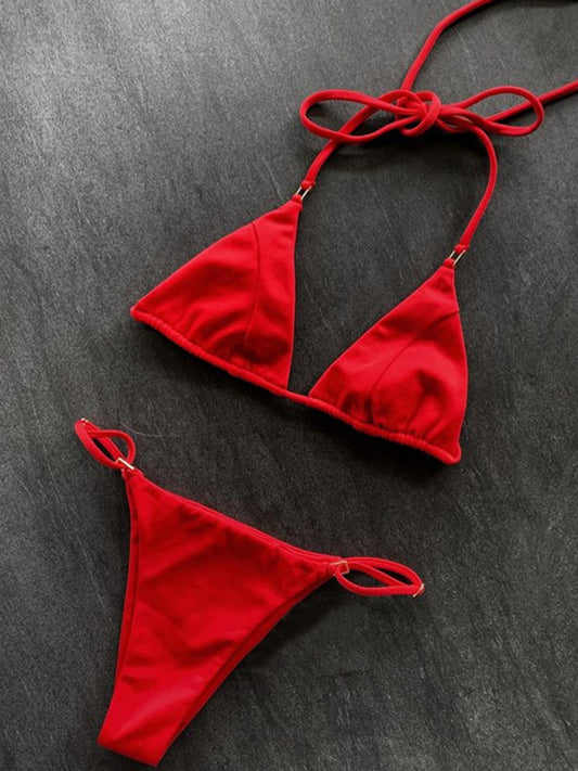 Eco-friendly Women's three-point swimsuit sexy split bikini